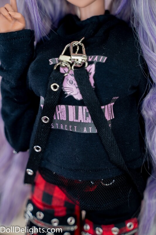 Tokyo Blackheart Strappy Hoodie