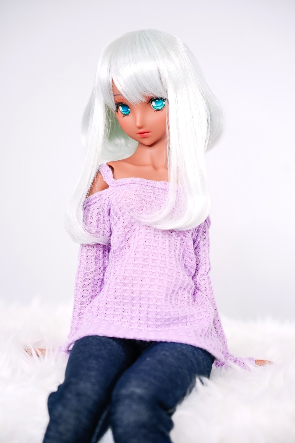 Waffle Knit Cold Shoulder Top (2 Colors) Waffle Knit Cold Shoulder Top (2 Colors), Color: Purple