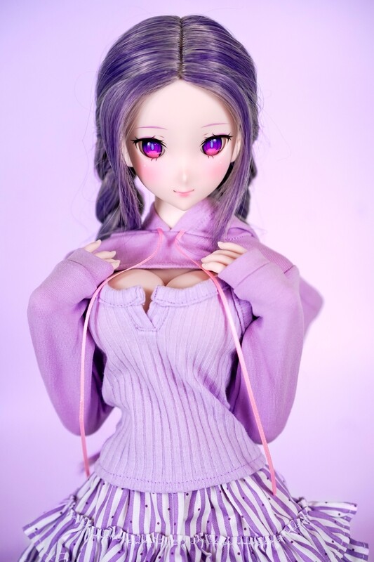 Shrug Hoodie &amp; Ribbed Tank Set - Purple