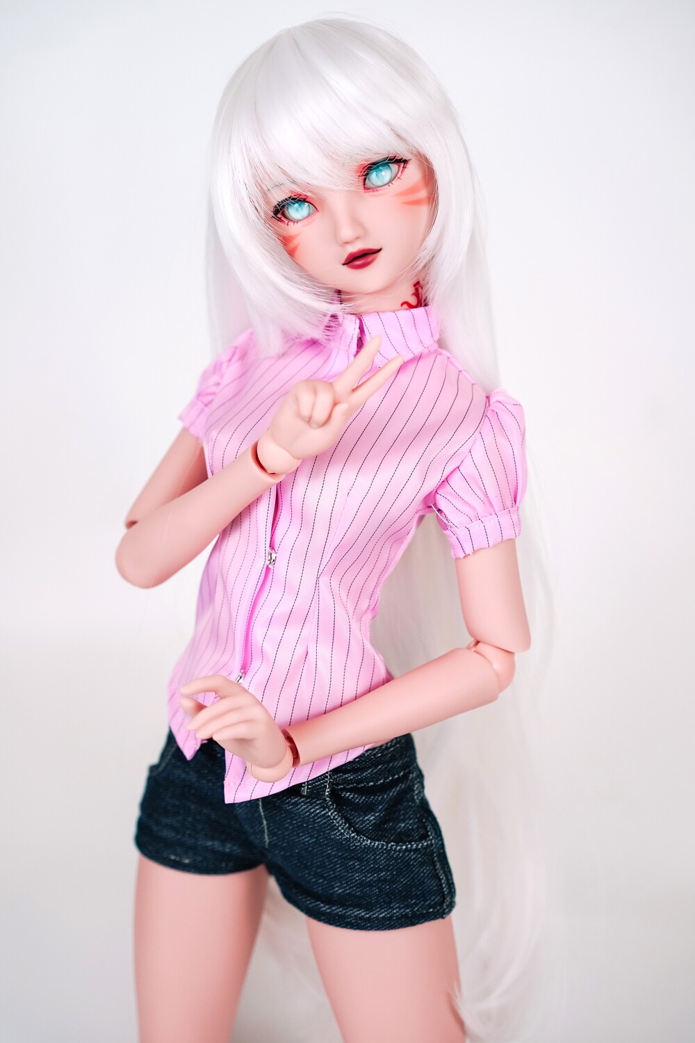 Pink Pinstripe Button-up