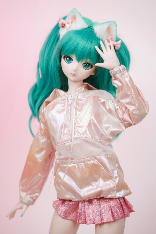 Cyber Hoodie - Pink / White Holo