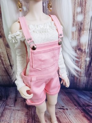 Pink Overall Shorts
