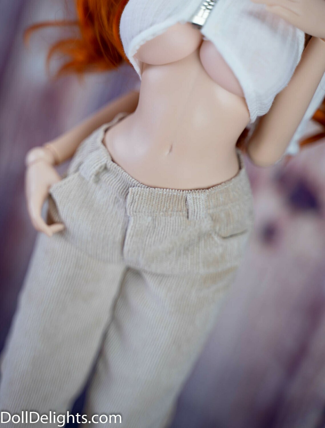 Beige Corduroy Pants
