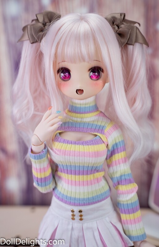Sexy Cutout Sweater - Rainbow Pastel