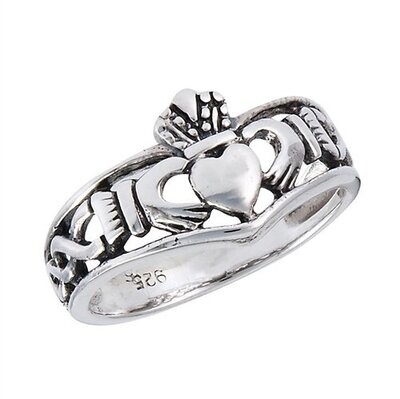 Claddagh Ring Sterling Sizes 6-10