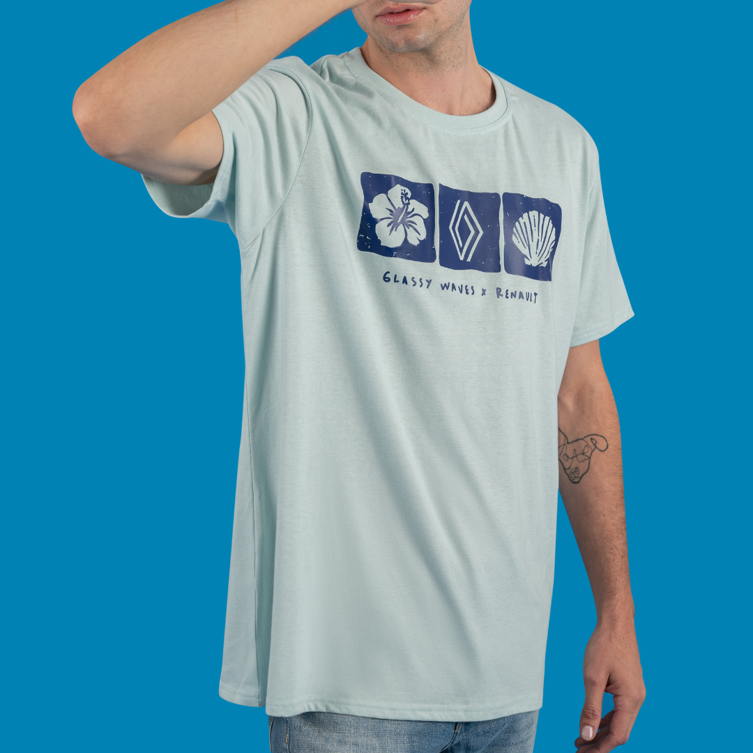 Remera  Blue Coast Glassy Waves x Renault
