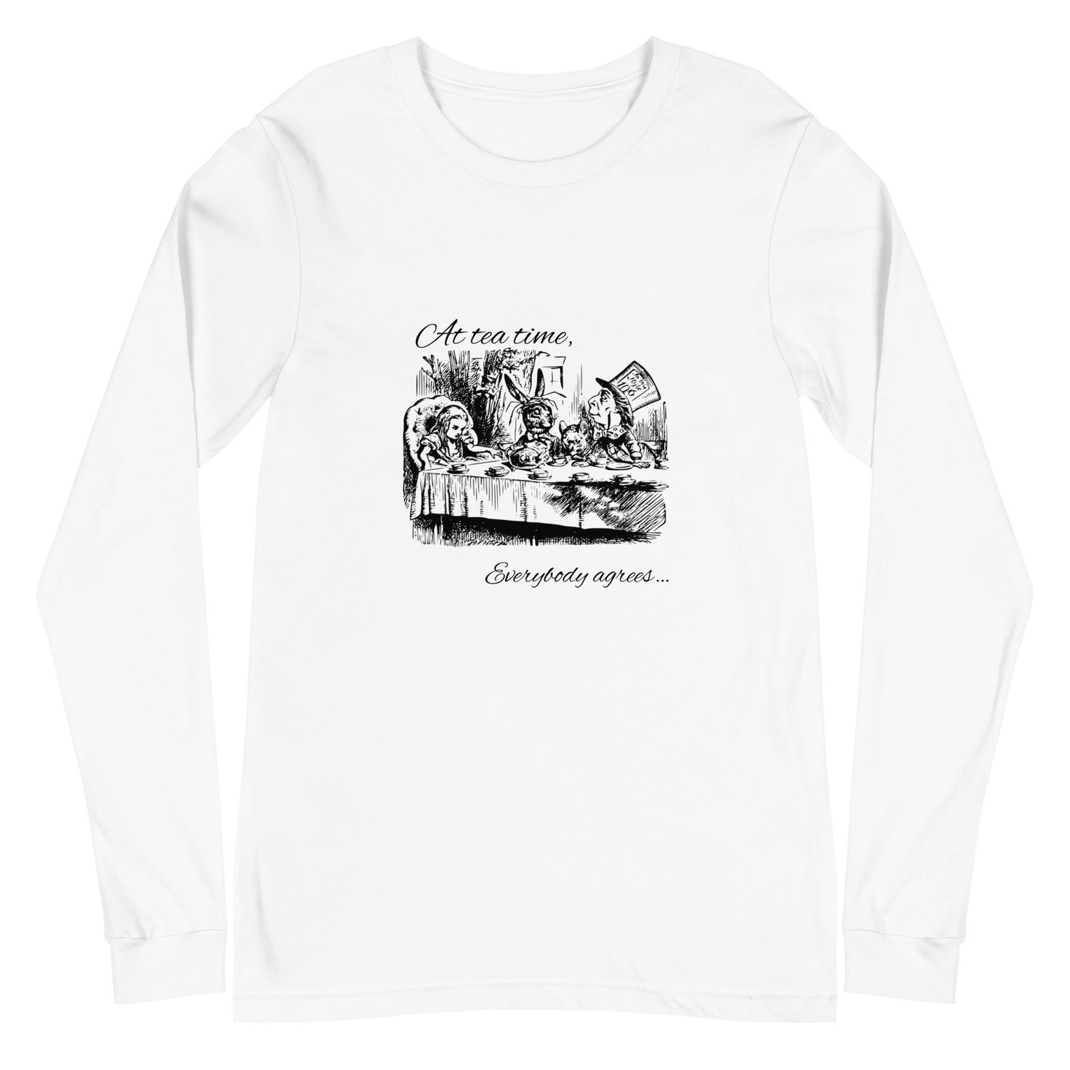 &quot;Tea Time&quot; Unisex Long Sleeve Tee