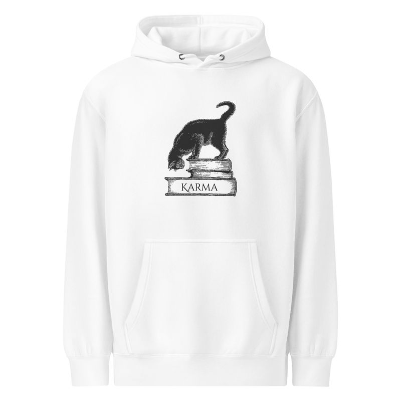 &quot;Karma is a Cat&quot; Unisex premium mid-weight hoodie