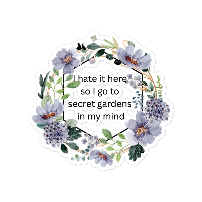 &quot;I Hate it Here&quot; Bubble-free stickers
