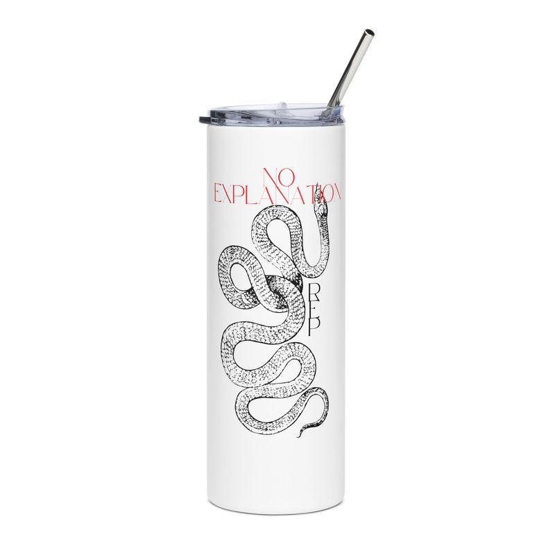&quot;No Explanation&quot; Stainless steel tumbler
