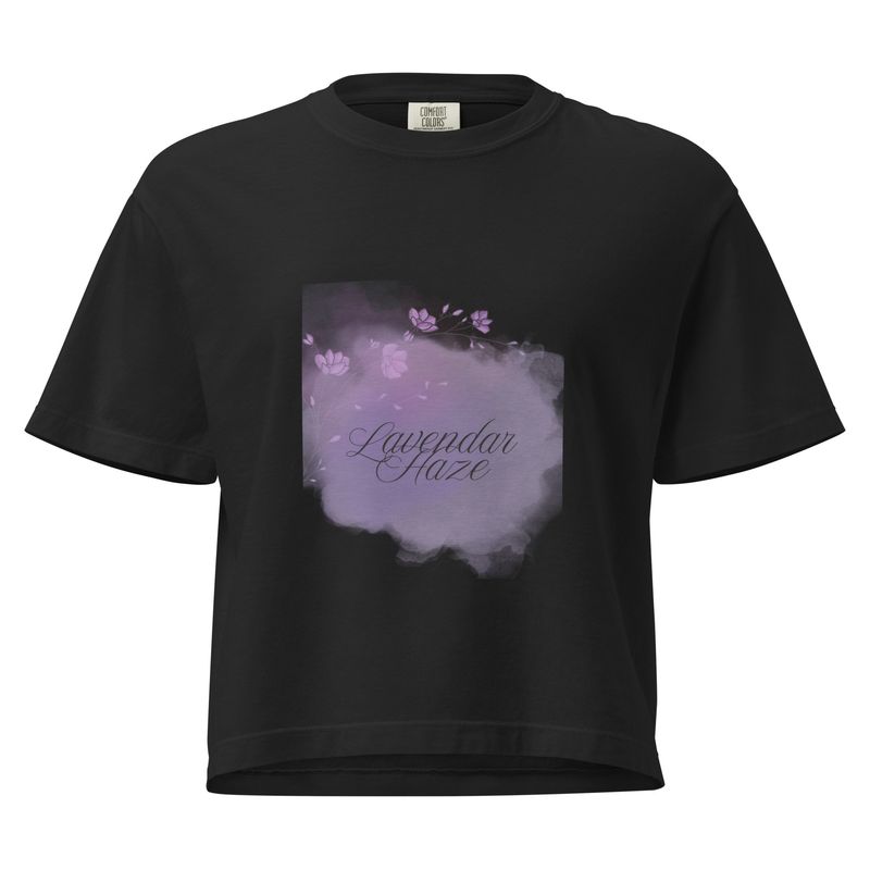 “Lavendar haze” Women’s heavyweight boxy tee