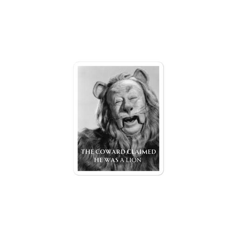 &quot;The Coward&quot; Bubble-free stickers