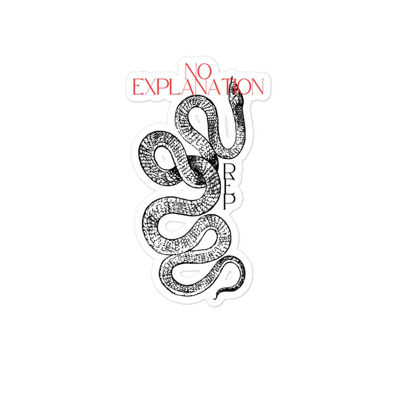 &quot;No Explanation&quot; Bubble-free stickers