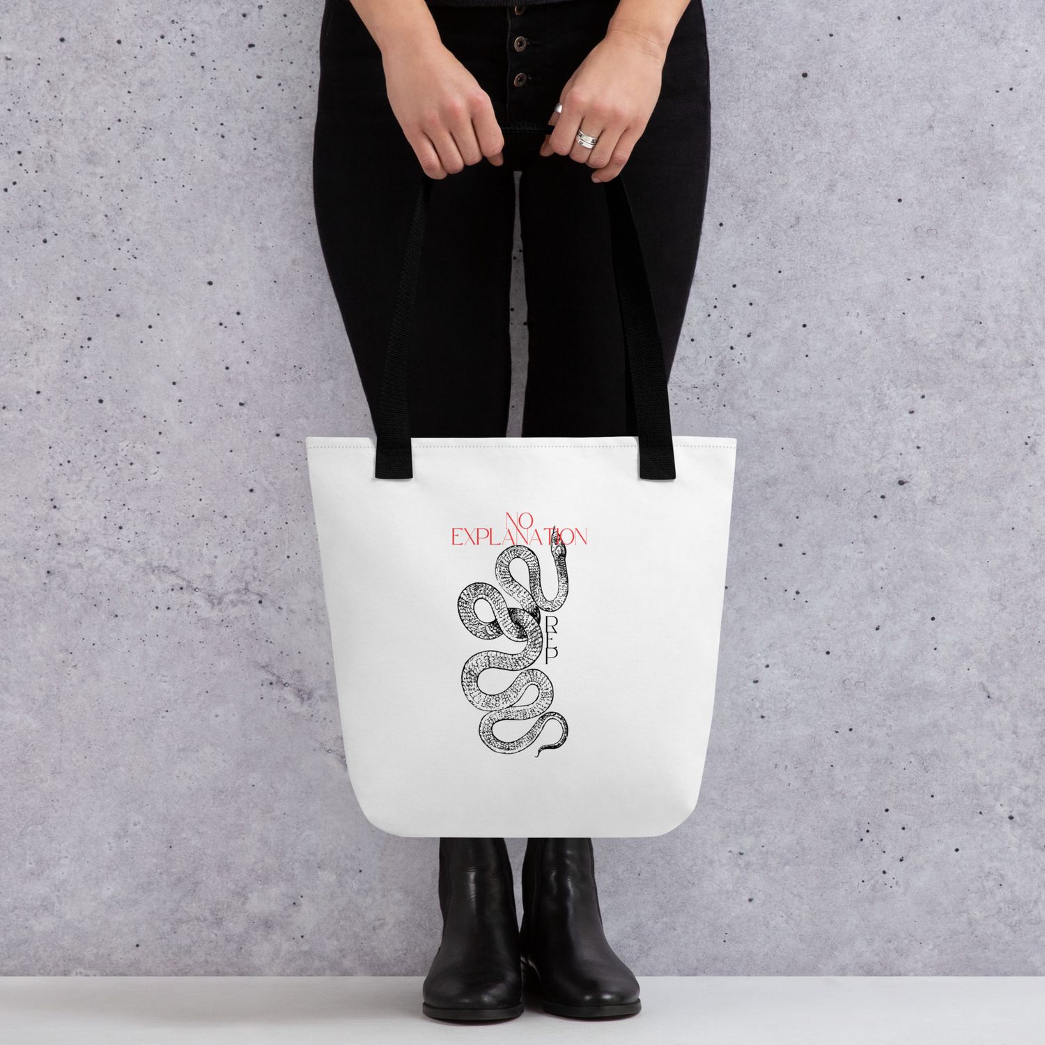 &quot;No Explanation&quot; Tote bag