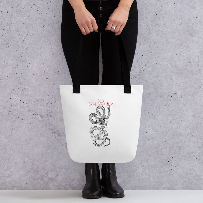 &quot;No Explanation&quot; Tote bag