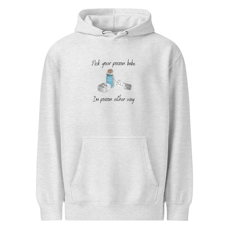 &quot;Alice in Wonderland Drink Me Poison- IGGYB&quot; Unisex premium mid-weight hoodie