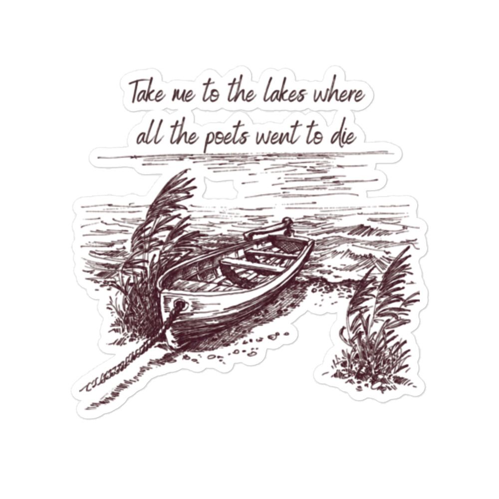 &quot;Take me to the Lakes&quot; Bubble-free stickers