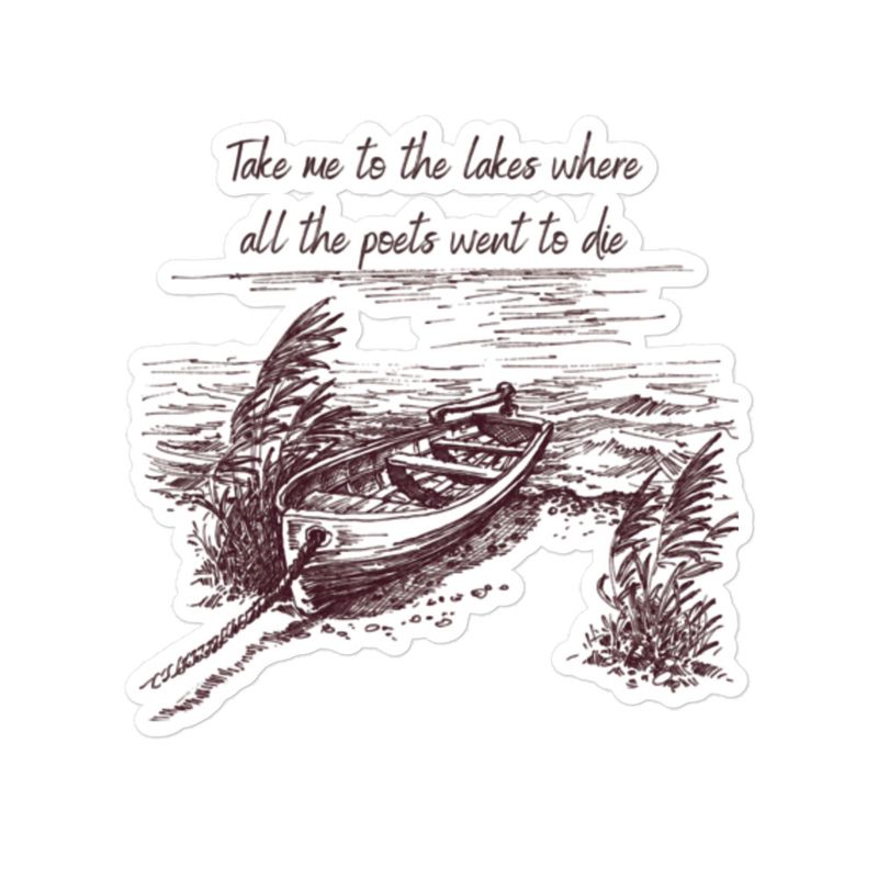&quot;Take me to the Lakes&quot; Bubble-free stickers