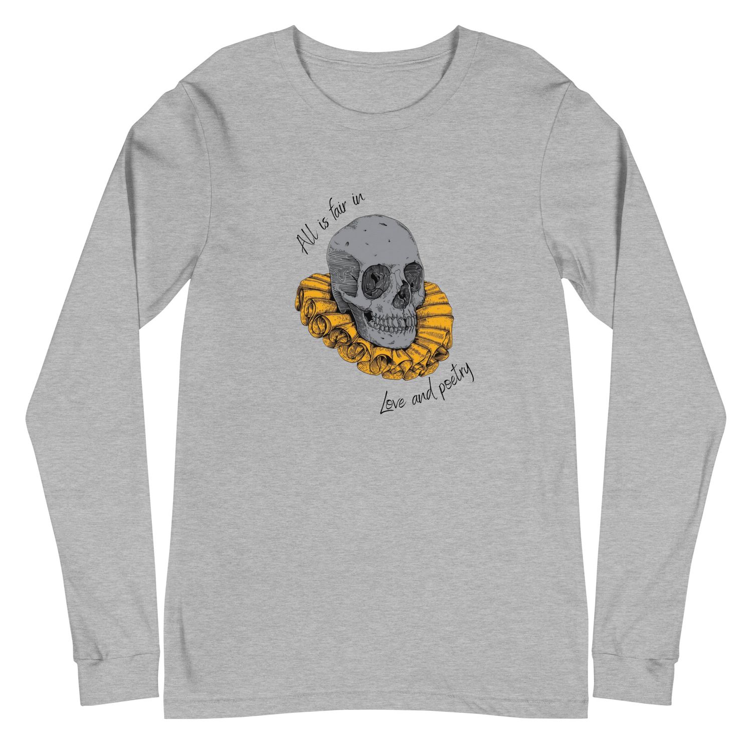 &quot;All is Fair Shakespeare&quot; Unisex Long Sleeve Tee