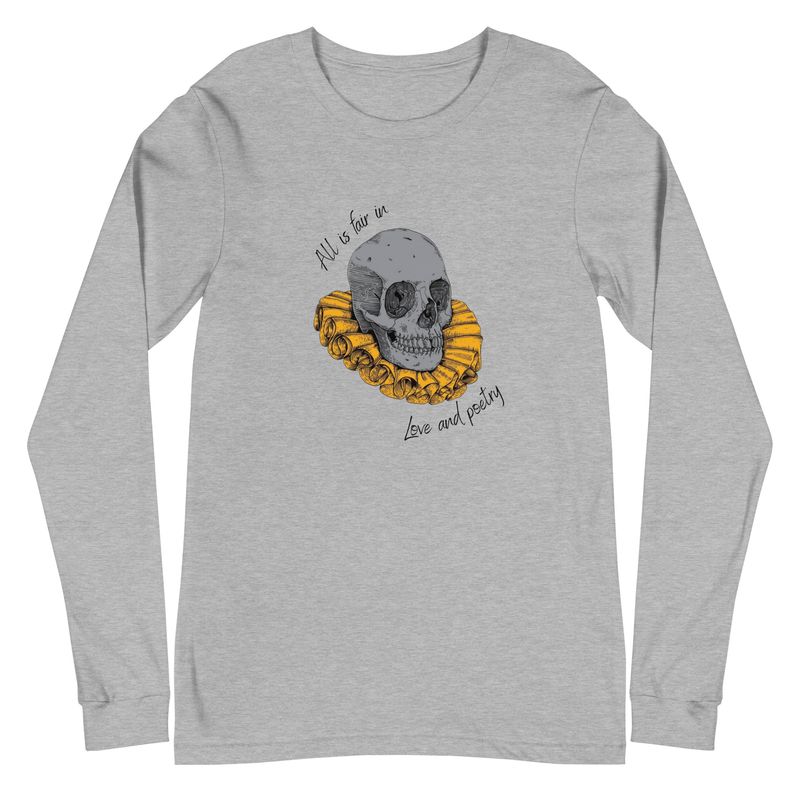 &quot;All is Fair Shakespeare&quot; Unisex Long Sleeve Tee