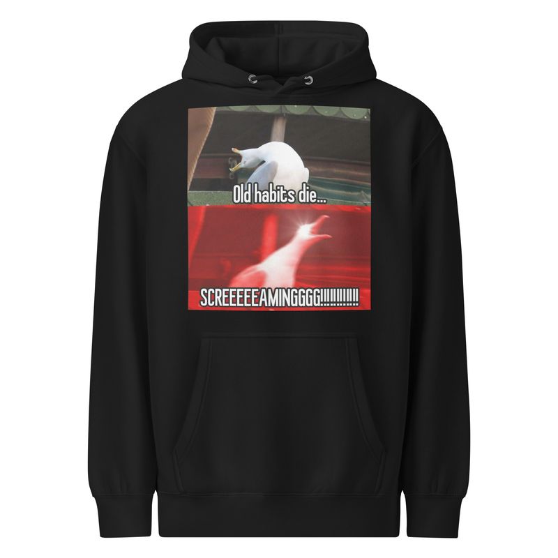 &quot;Old Habits&quot; Unisex premium mid-weight hoodie