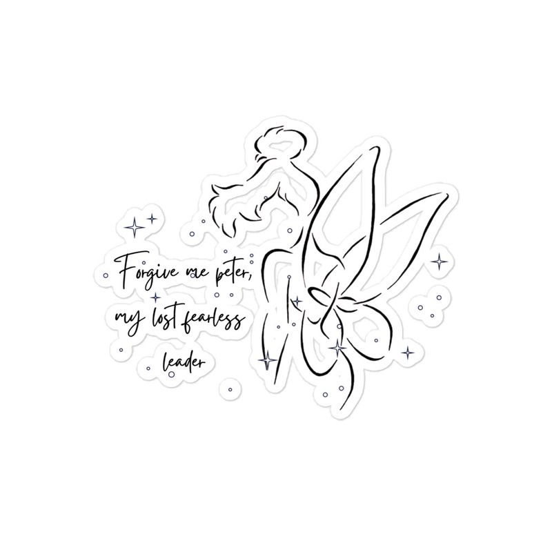 &quot;Forgive me Peter x Tinkerbell&quot; Bubble-free stickers