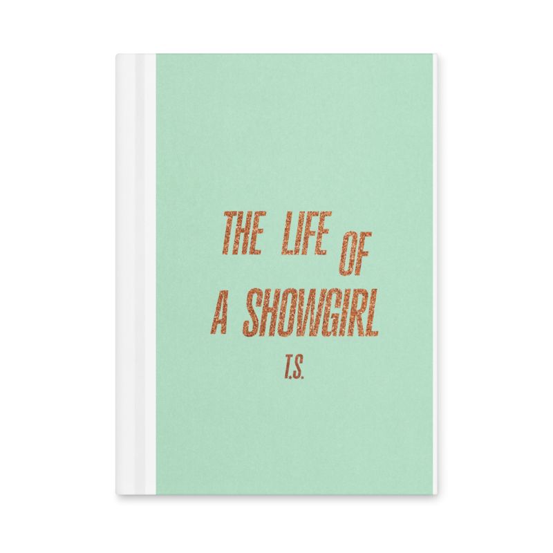 &quot;The Life of a Showgirl Collage&quot; Hardcover journal matte