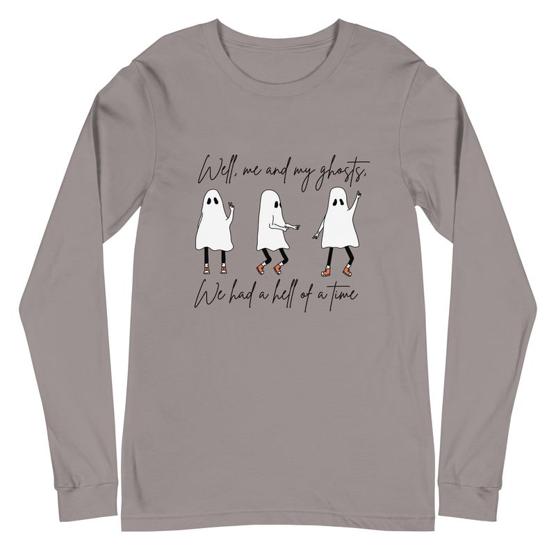 &quot;Me and My Ghosts&quot; Unisex Long Sleeve Tee
