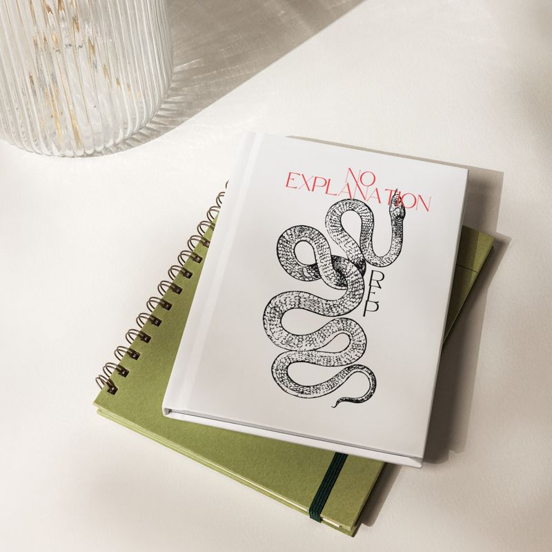 &quot;No Explanation&quot; Hardcover journal matte