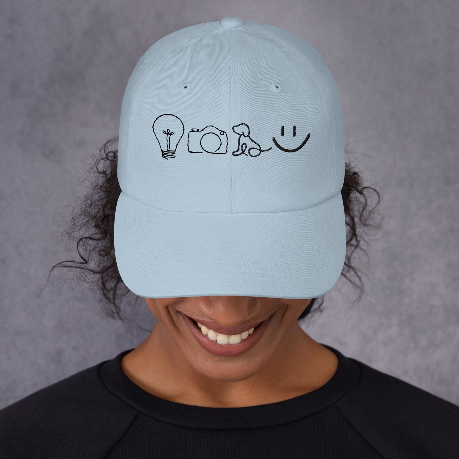 &quot;Lights Camera Embroidered&quot; Dad hat