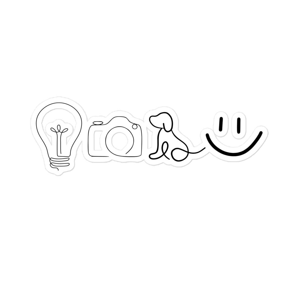 &quot;Lights Camera Embroidered&quot; Bubble-free stickers