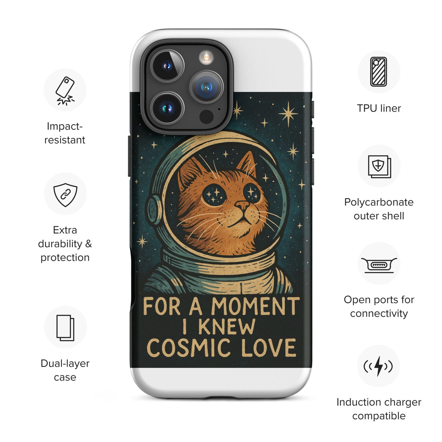&quot;Cosmic Love&quot; Tough Case for iPhone®