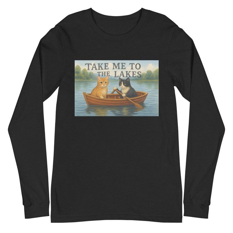 &quot;The Lakes Cats&quot; Unisex Long Sleeve Tee