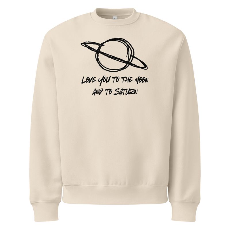 &quot;To Saturn&quot; Oversized heavyweight sweatshirt