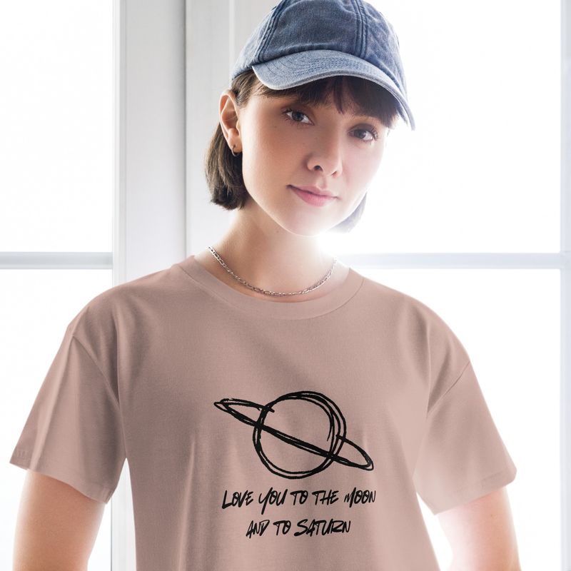 &quot;To Saturn&quot; Women’s crop top