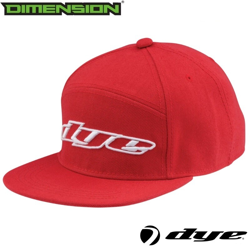 Dye Snap Back Hat Logo - Red