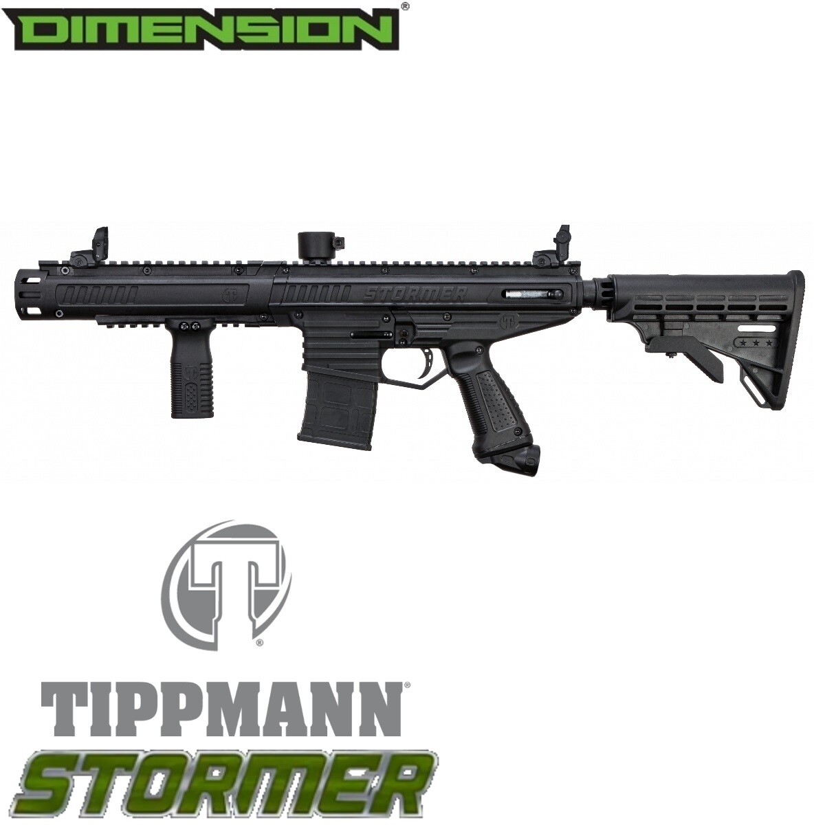 Tippmann Stormer Elite Dual Fed Marker - Black