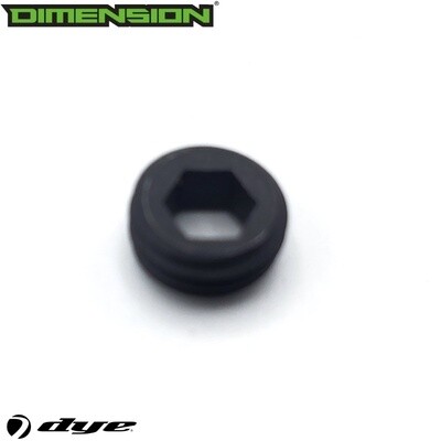Dye Hex Hollow Screw - Black - M3s, M3+ - #R10200041