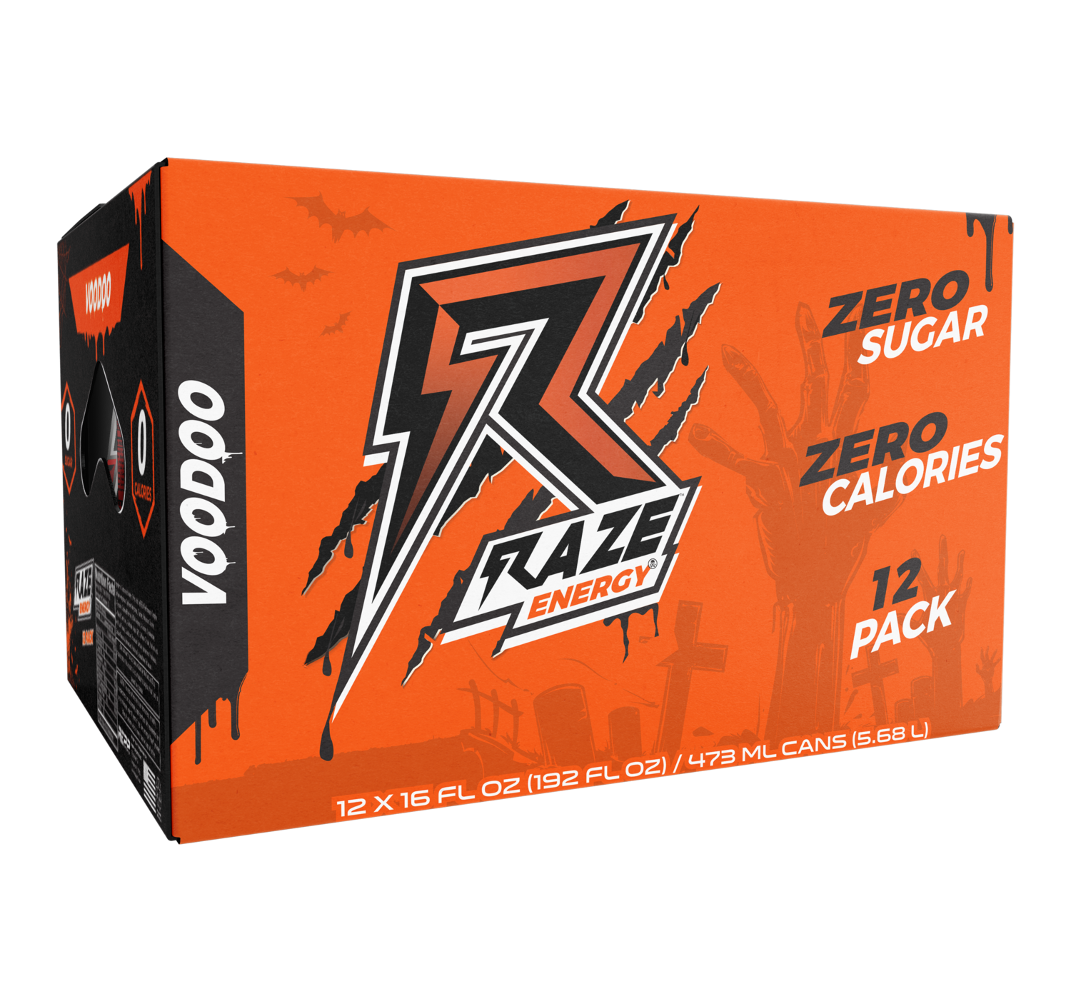 Raze Energy - Voodoo 16oz. (Case of 12 Cans)