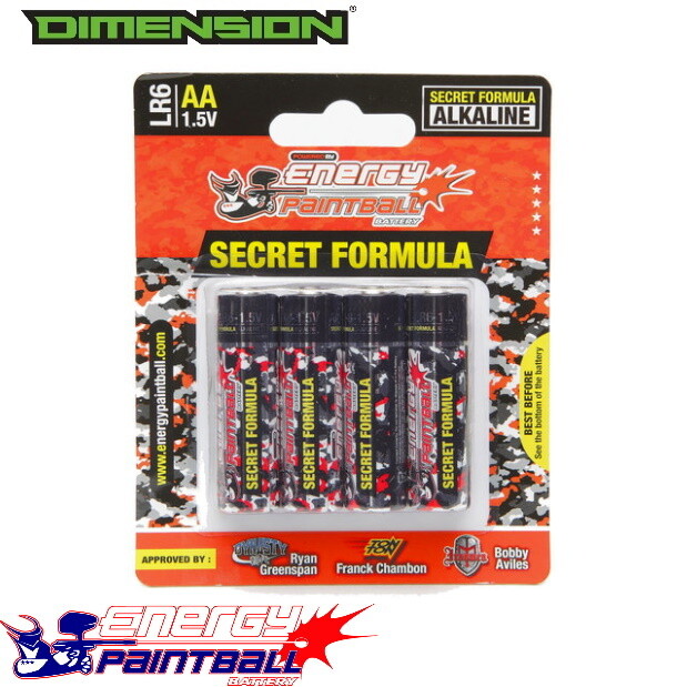 Energy Paintball AA 1.5V Batteries - 4 Pack