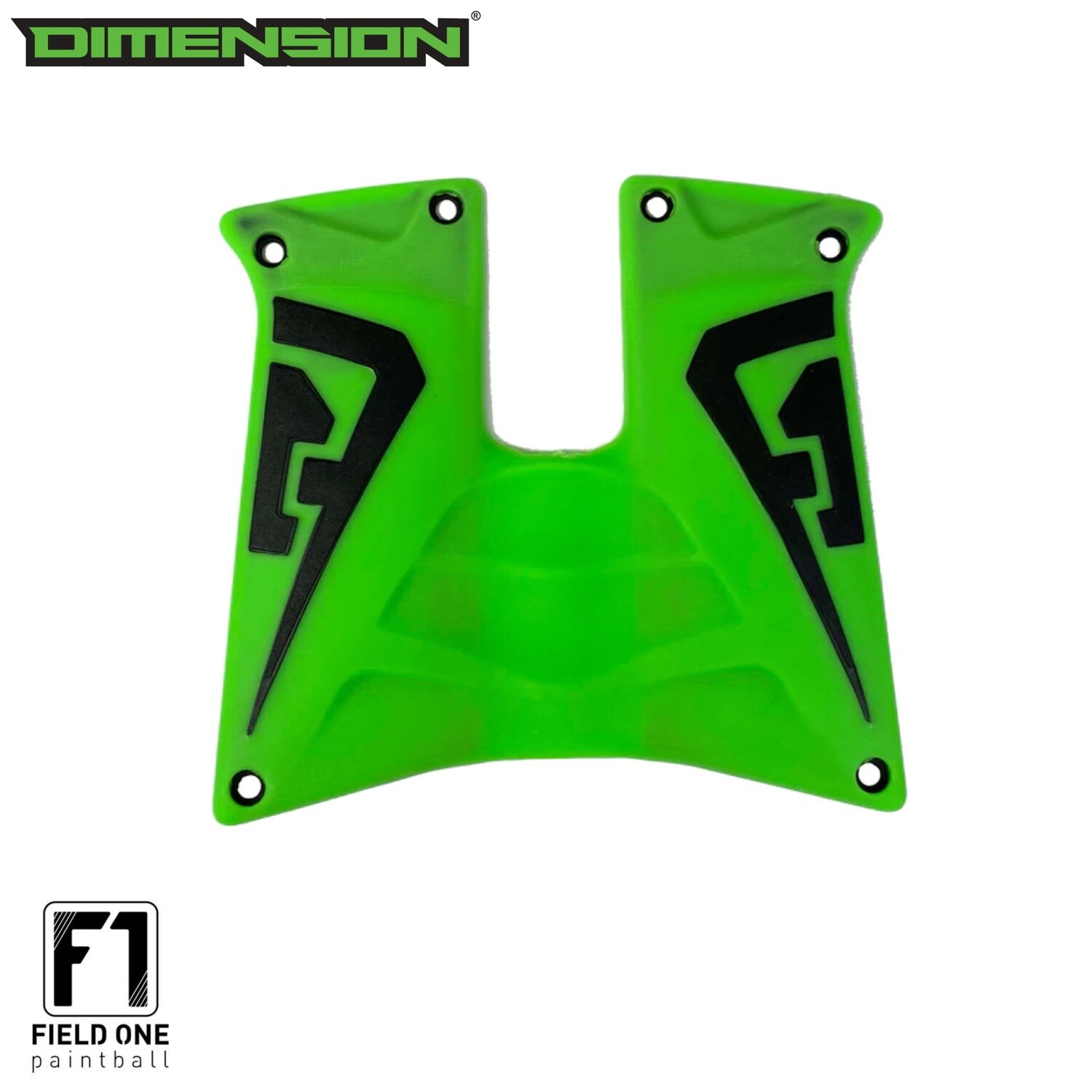 Field One - Rubber Grip Panels - Neon Green/Black