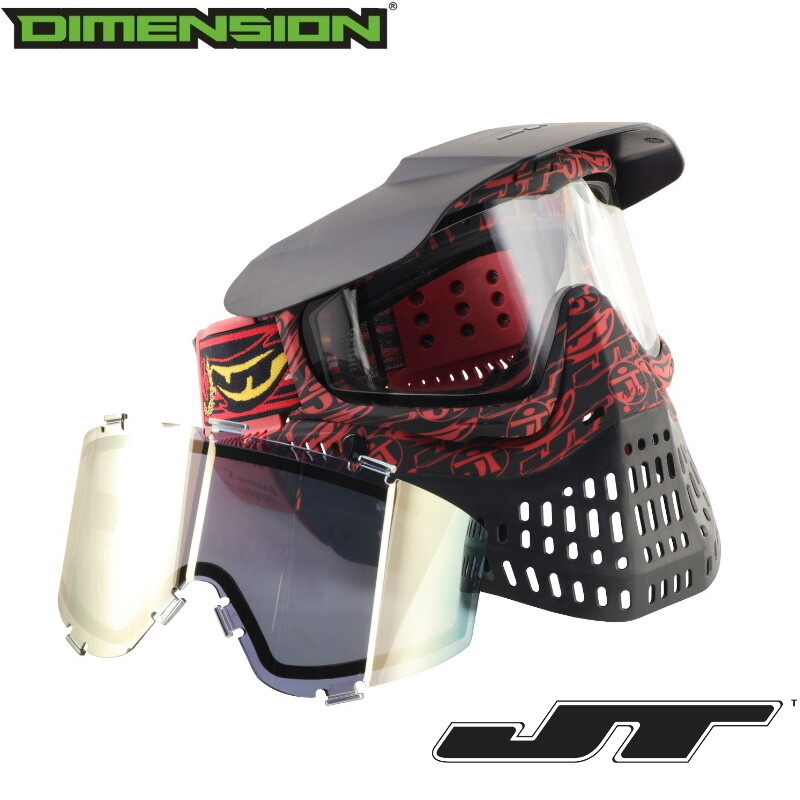 JT Proflex LE Paintball Mask - JT 40th Anniversary w/ Clear &amp; Gold Thermal Lens