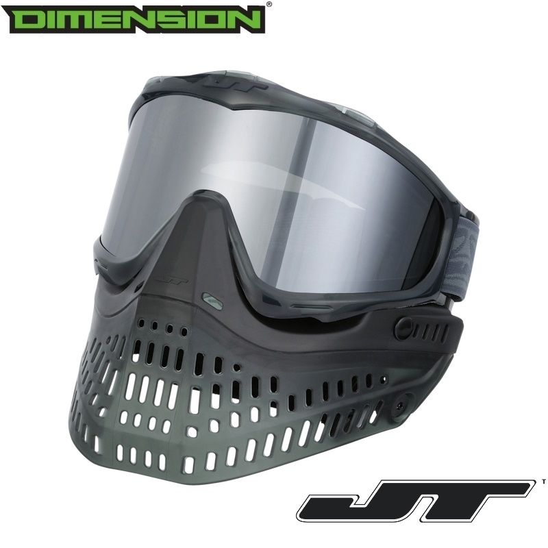 JT Proflex SE Paintball Mask - ICE Series Smoke w/ Chrome Thermal Lens