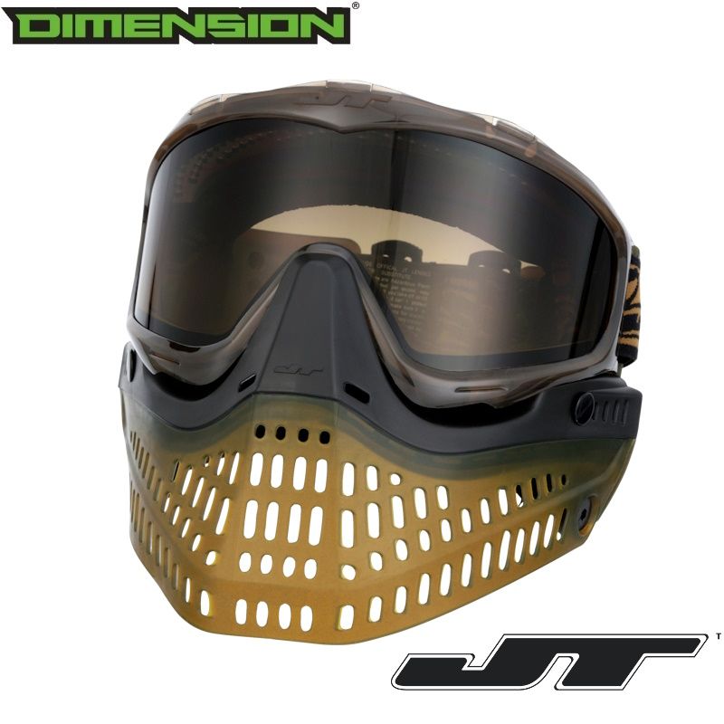 JT Proflex SE Paintball Mask - ICE Series Brown w/ Bronze Gradient Thermal Lens