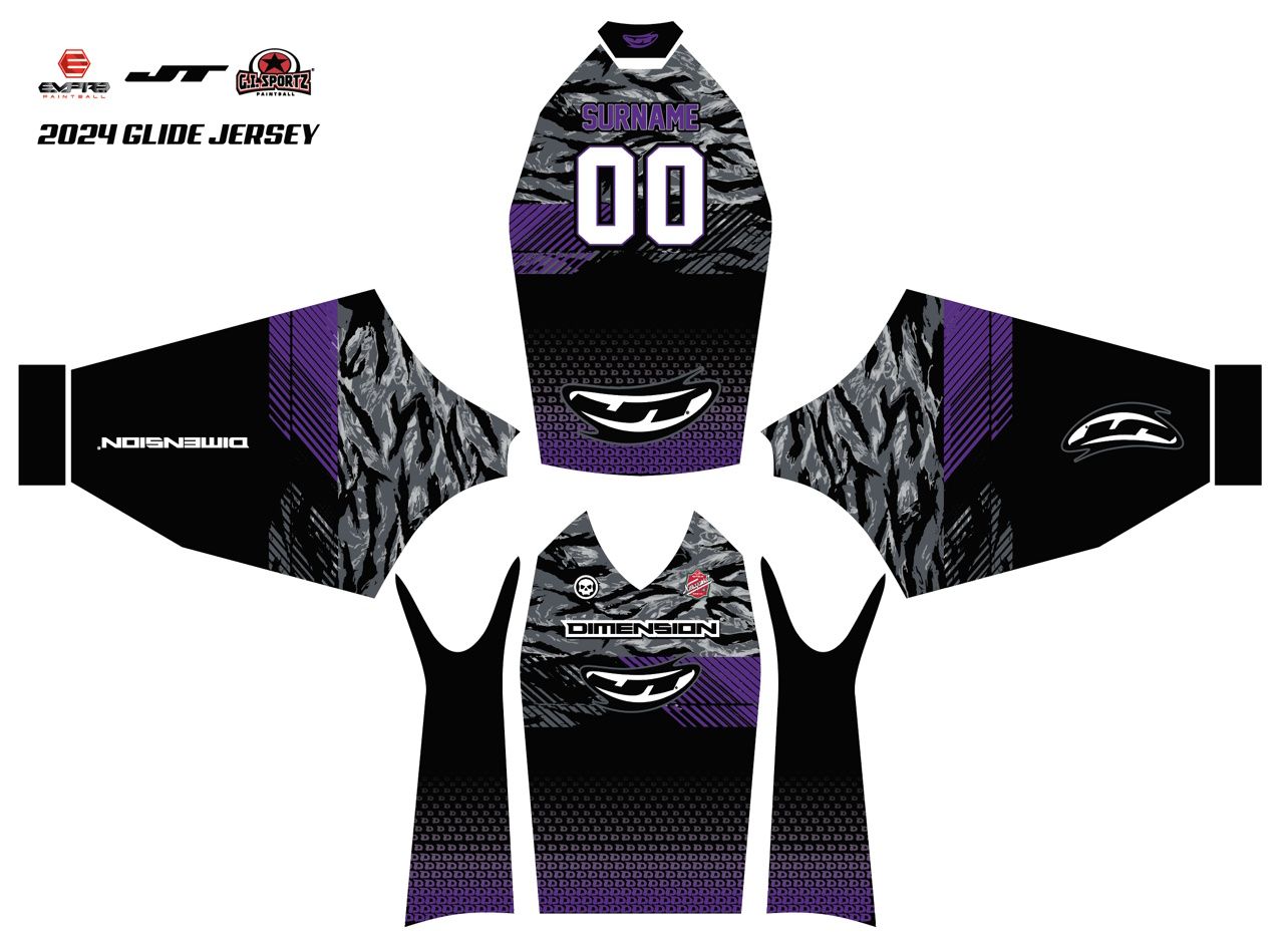 2025 Dimension Team Home Jersey (Purple/Tiger Stripe)