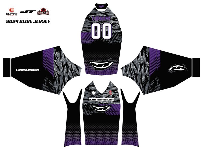 2025 Dimension Team Home Jersey (Purple/Tiger Stripe)