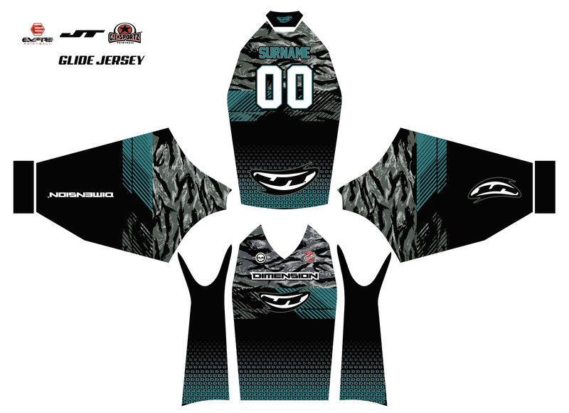 2025 Dimension Team Away Jersey (Teal/Tiger Stripe)