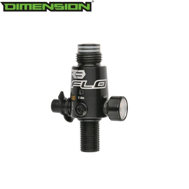 Empire Flo Pro Complete Regulator Assembly - Reg Only - Polished Black