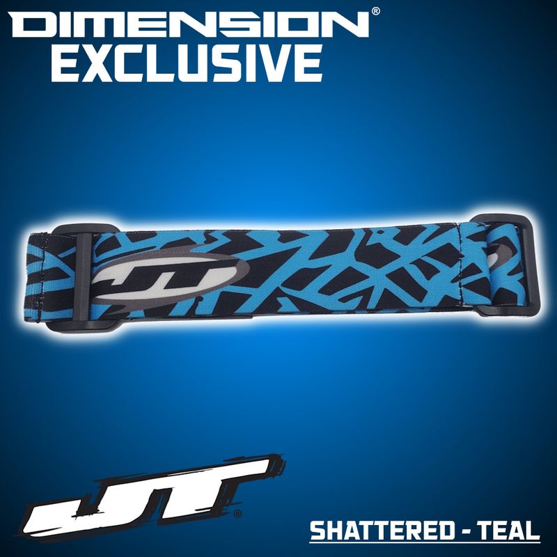 JT Paintball Goggle Strap - Shattered Teal (DIMENSION LIMITED EDITION)