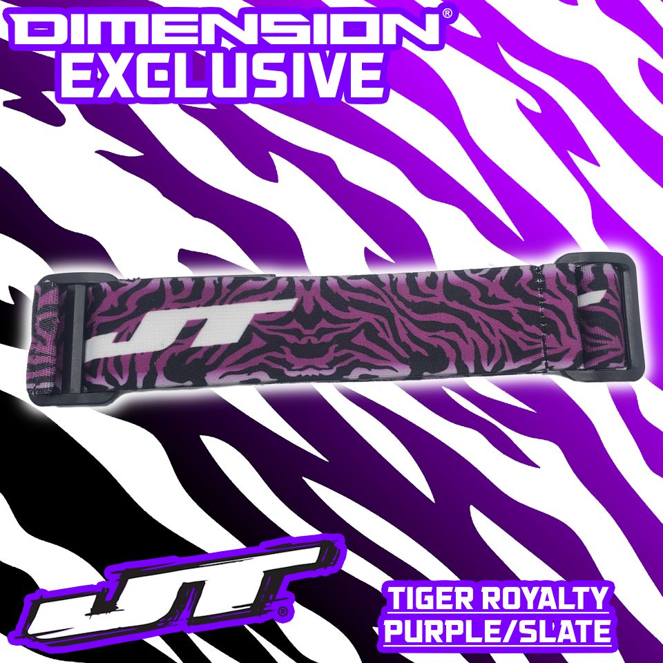 JT Paintball Goggle Strap - Tiger Royalty Purple/Slate (DIMENSION LIMITED EDITION)